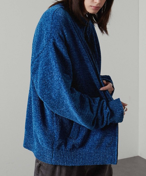 セール】【Alfred Alex】chenille yarn drivers knit / オーバーサイズ 