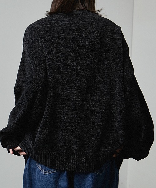 Alfred Alex】chenille yarn drivers knit / オーバーサイズ