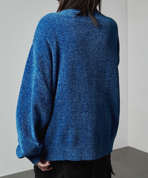 セール】【Alfred Alex】chenille yarn drivers knit / オーバー