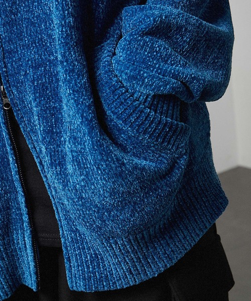 セール】【Alfred Alex】chenille yarn drivers knit / オーバー