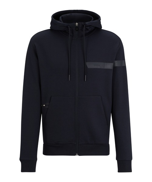 BOSS（ボス）の「ロゴライン コットンブレンド ジップアップ