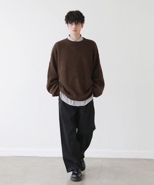 セール】モヘアライクオーバーサイズニット（ニット/セーター