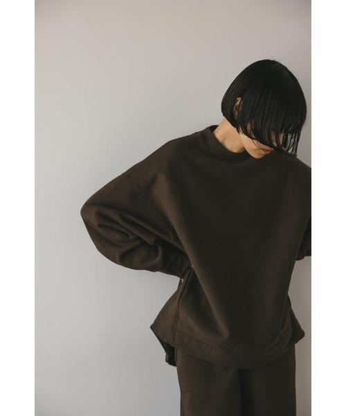 STYLEMIXER（スタイルミキサー）の「バックロングルーズスウェット（スウェット・レディース・アイボリー/ブラウン・FREE）」の17枚目の写真