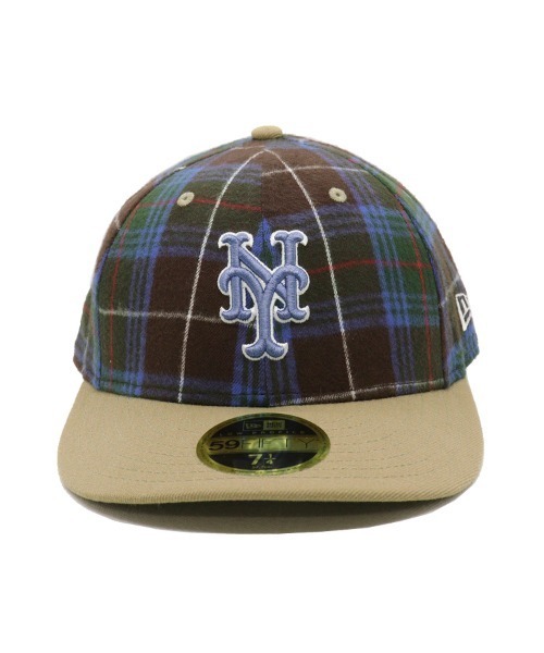 美品 LP59FIFTYMLBPlaid タータンチェックニューヨーク・メッツ NEW ERA(ニューエラ) LP 59FIFTY MLB Plaid タータンチェック