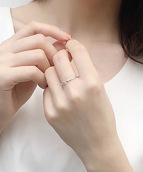 ABBEY MARKET(アビーマーケット)の「シルバー925 シンプルリング ニッケルフリー(リング・レディース・シルバー/ゴールド/シルバー系その他/ピンクゴールド/ゴールド系その他/ゴールド系その他2・FREE)」の2枚目の写真