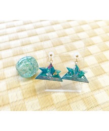 兜樹脂ポストピアス[和小物マルシェ]