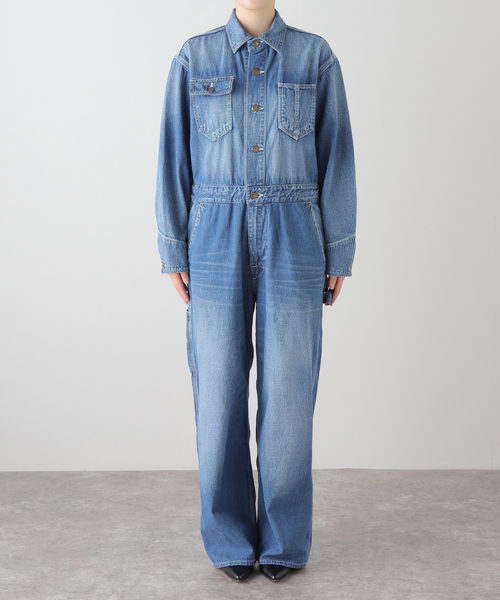 アンスクリア INSCRIRE イエナIENA デニムオーバーオール