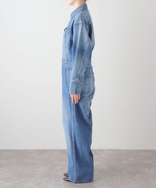 アンスクリア INSCRIRE イエナIENA デニムオーバーオール