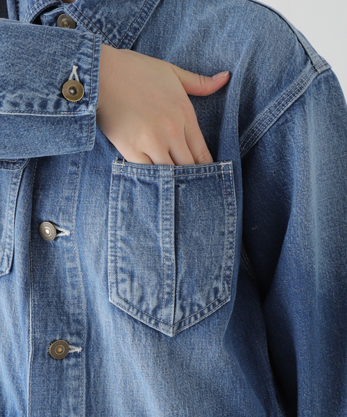 INSCRIRE /アンスクリア】Denim Riders Jacket：デニム