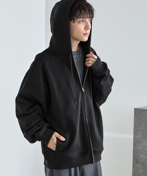 セール】ヘビーウェイトルーズベーシックフルジップパーカー（パーカー