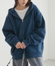 パーカー（ブルー・ネイビー/青色系・ジップアップ）ファッション通販