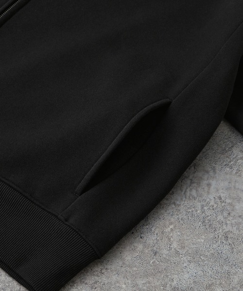 MONO-MART（モノマート）の「ヘビーウェイトルーズベーシックフルジップパーカー（パーカー・メンズ・ブラック/チャコール/ダークネイビー/ホワイト/ライトグレー/ナチュラル/グレー/ブルー/グレイッシュベージュ/ダークブルー/チェリーレッド/スモークピンク/ブラウン系/グレイッシュブルー・M/L/S/XL）」の21枚目の写真