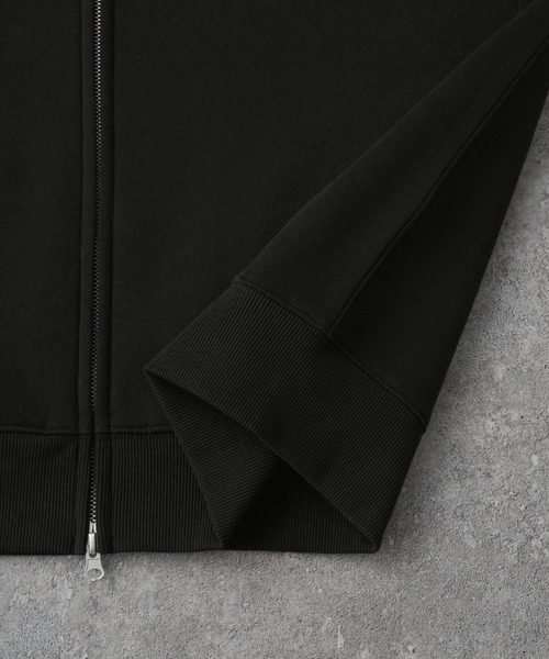 MONO-MART（モノマート）の「ヘビーウェイトルーズベーシックフルジップパーカー（パーカー・メンズ・ブラック/チャコール/ダークネイビー/ホワイト/ライトグレー/ナチュラル/グレー/ブルー/グレイッシュベージュ/ダークブルー/チェリーレッド/スモークピンク/ブラウン系/グレイッシュブルー・M/L/S/XL）」の22枚目の写真