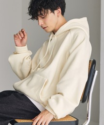 MONO-MART（モノマート）の「ヘビーウェイト オーバーサイズ ラグランリブデザイン プルオーバーパーカー（パーカー・メンズ）」