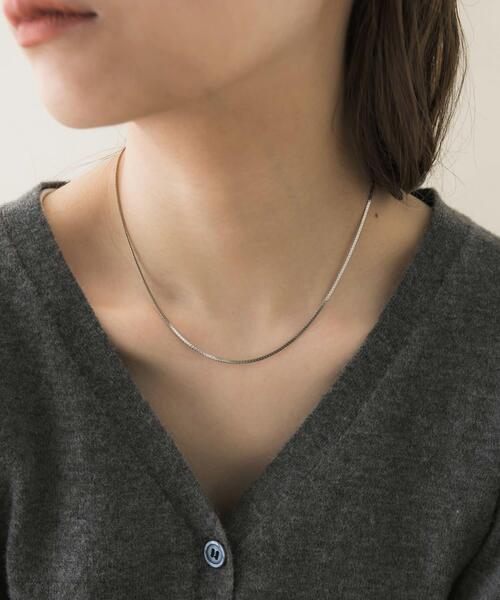 SMELLY(スメリー)の「サージカルステンレスプレーンネックレス(ネックレス・レディース・シルバー/ゴールド・-)」の1枚目の写真