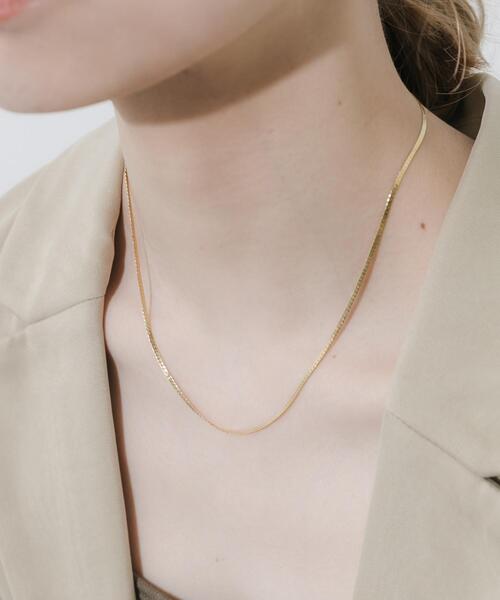 SMELLY(スメリー)の「サージカルステンレスプレーンネックレス(ネックレス・レディース・シルバー/ゴールド・-)」の18枚目の写真