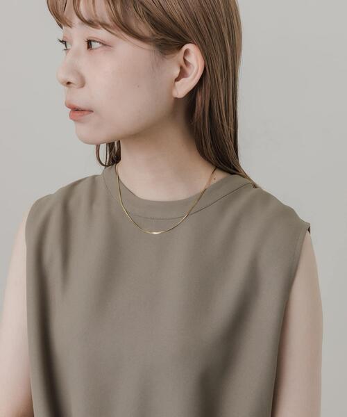 SMELLY(スメリー)の「サージカルステンレスプレーンネックレス(ネックレス・レディース・シルバー/ゴールド・-)」の5枚目の写真