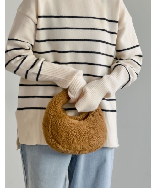 Re:EDIT(リエディ)の「2WAYテディボアミニショルダーバッグ(ショルダーバッグ・レディース・ブラウン/ベージュ/アイボリー・FREE)」の6枚目の写真