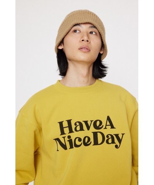 RODEO CROWNS WIDE BOWL(ロデオクラウンズワイドボウル)の「HAVE A スウェットトップス(スウェット・メンズ・イエロー/ブルー/ブラック/オフホワイト・MEDIUM/LARGE)」の6枚目の写真