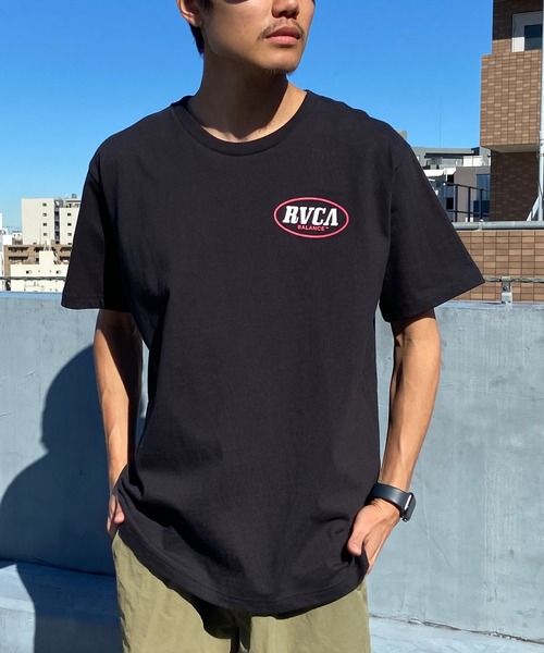 RVCA（ルーカ）の「RVCA/ルーカ バックプリントTシャツ コットンTee クルーネック半袖T BE041-233（Tシャツ/カットソー・メンズ・オレンジ/ホワイト/ブラック・L/M/S）」の20枚目の写真