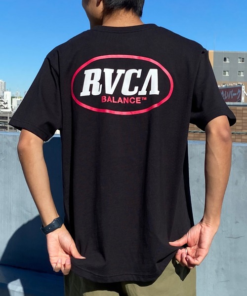 RVCA（ルーカ）の「RVCA/ルーカ バックプリントTシャツ コットンTee クルーネック半袖T BE041-233（Tシャツ/カットソー・メンズ・オレンジ/ホワイト/ブラック・L/M/S）」の21枚目の写真