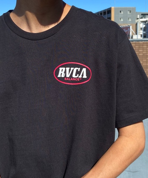 RVCA（ルーカ）の「RVCA/ルーカ バックプリントTシャツ コットンTee クルーネック半袖T BE041-233（Tシャツ/カットソー・メンズ・オレンジ/ホワイト/ブラック・L/M/S）」の11枚目の写真