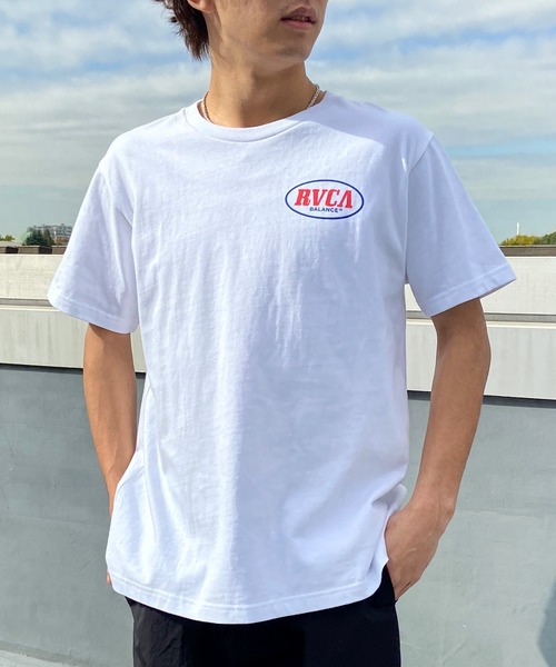 RVCA（ルーカ）の「RVCA/ルーカ バックプリントTシャツ コットンTee クルーネック半袖T BE041-233（Tシャツ/カットソー・メンズ・オレンジ/ホワイト/ブラック・L/M/S）」の22枚目の写真