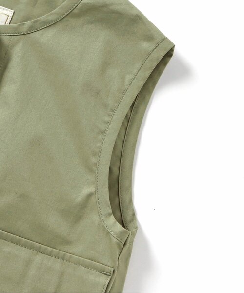 apres les cours（アプレレクール）の「カーゴポケットミリタリーベスト（ベスト・キッズ・カーキ・90/100/110/120/130/140）」の9枚目の写真