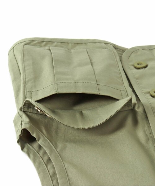 apres les cours（アプレレクール）の「カーゴポケットミリタリーベスト（ベスト・キッズ・カーキ・90/100/110/120/130/140）」の12枚目の写真