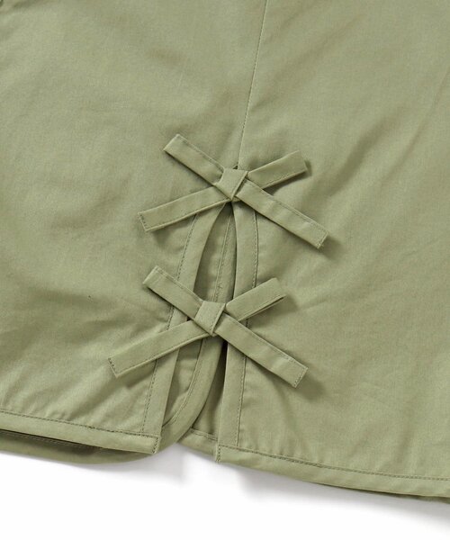 apres les cours（アプレレクール）の「カーゴポケットミリタリーベスト（ベスト・キッズ・カーキ・90/100/110/120/130/140）」の13枚目の写真