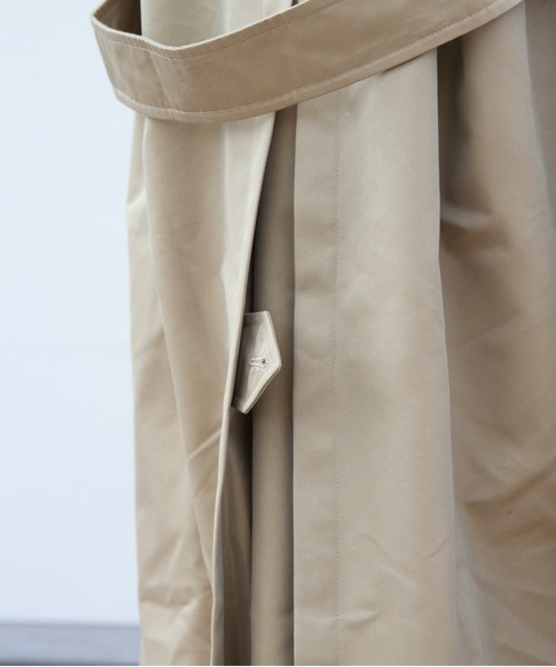 GYMPHLEX(ジムフレックス)の「GYMPHLEX/ジムフレックス バルマカーンコート BALMACAAN COAT GY-A0163 SYR(ステンカラーコート・レディース・ベージュ・14)」の11枚目の写真