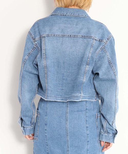 cepo（セポ）の「＜セットアップ可能＞カットオフデニムショートジャケット（デニムジャケット・レディース・ブルー系1/ブルー系3・M）」の20枚目の写真