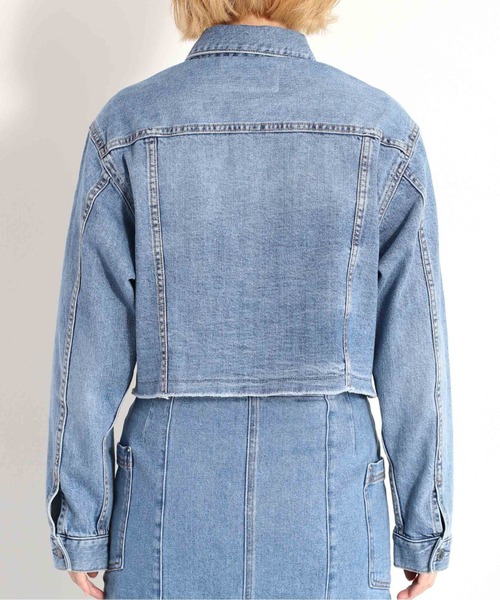 cepo（セポ）の「＜セットアップ可能＞カットオフデニムショートジャケット（デニムジャケット・レディース・ブルー系1/ブルー系3・M）」の9枚目の写真
