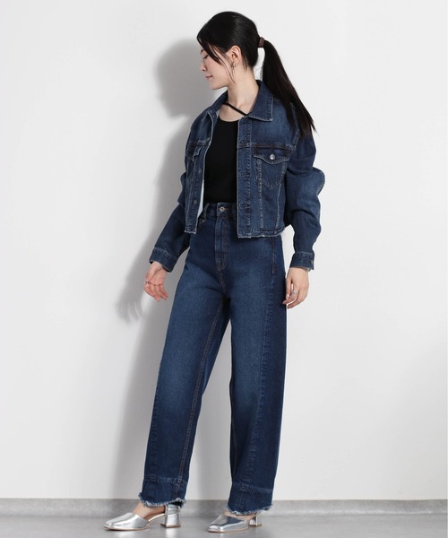セール】＜セットアップ可能＞カットオフデニムショート
