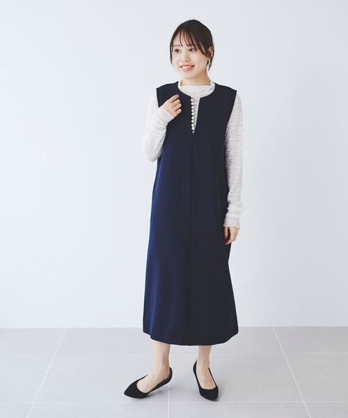 le.coeur blanc(ルクールブラン)の「チュールレースプルオーバー(Tシャツ/カットソー・レディース・ブラック/オフホワイト・38)」の11枚目の写真