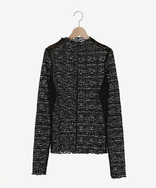 le.coeur blanc(ルクールブラン)の「チュールレースプルオーバー(Tシャツ/カットソー・レディース・ブラック/オフホワイト・38)」の17枚目の写真