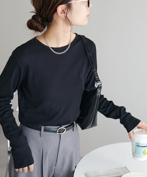 セール】【WEB限定】リブシアーロングスリーブ（Tシャツ/カットソー