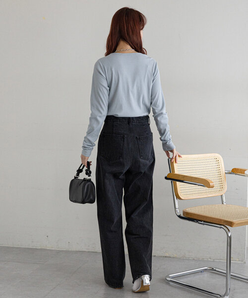 セール】【WEB限定】リブシアーロングスリーブ（Tシャツ/カットソー