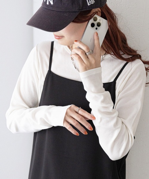 セール】【WEB限定】リブシアーロングスリーブ（Tシャツ/カットソー