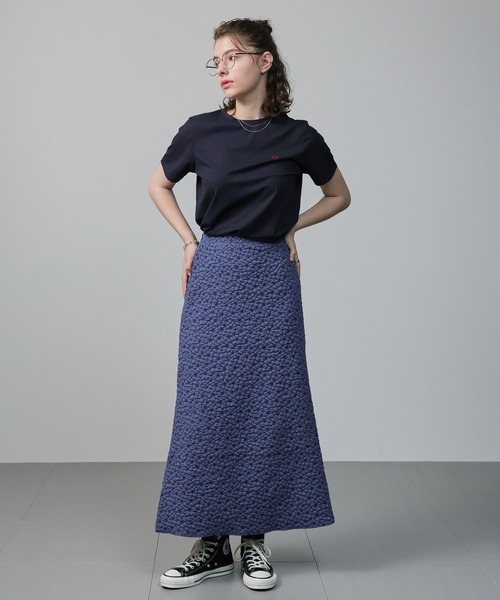 saloon（サルーン）の「SALOON(サルーン)/【InRed7月号掲載】ワンポイントハート刺繍Ｔシャツ《再入荷・新色登場》（Tシャツ/カットソー・レディース・グレー/ネイビー/ホワイト/ブラック/グリーン・FREE）」の17枚目の写真