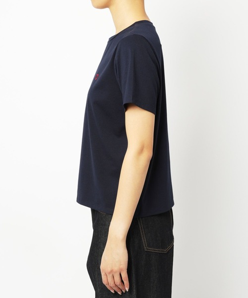 saloon（サルーン）の「SALOON(サルーン)/【InRed7月号掲載】ワンポイントハート刺繍Ｔシャツ《再入荷・新色登場》（Tシャツ/カットソー・レディース・グレー/ネイビー/ホワイト/ブラック/グリーン・FREE）」の20枚目の写真