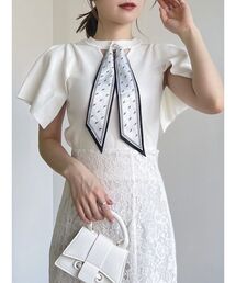 dazzlin | スリットスリーブスカーフ付ニット(ニット/セーター)