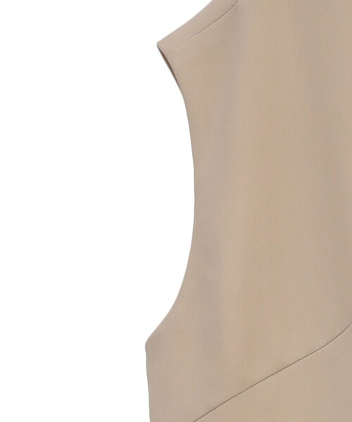 CLANE(クラネ)の「【CLANE/クラネ】LAYERED BACK OPEN ONEPIECE/レイヤードバックオープンワンピース(ワンピース・レディース・ベージュ/ブラック・1/0)」の15枚目の写真