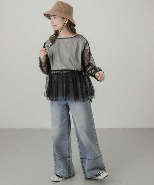 SMELLY（スメリー）の「『撥水/UVカット』ハッスイドロストバケットハット（ハット・レディース・ブラウン/アイボリー/ブラック・-）」の17枚目の写真