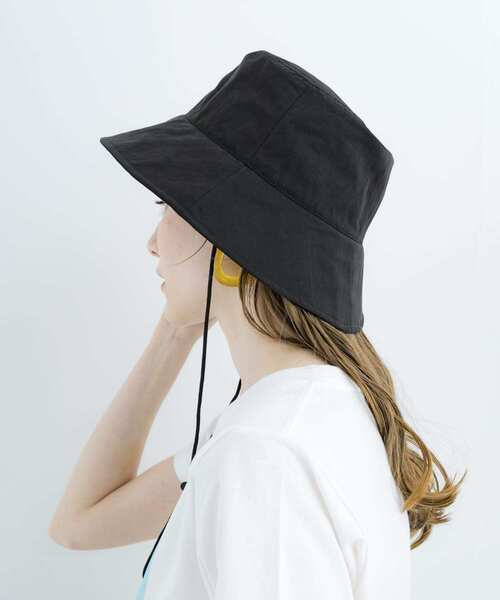 SMELLY（スメリー）の「『撥水/UVカット』ハッスイドロストバケットハット（ハット・レディース・ブラウン/アイボリー/ブラック・-）」の20枚目の写真