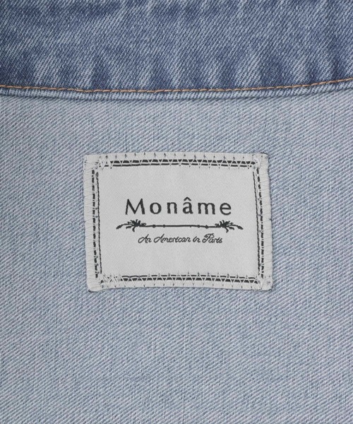 Moname（モナーム）の「Moname　CREW NECK JACKET（デニムジャケット・レディース・ライトブルー・FREE）」の14枚目の写真