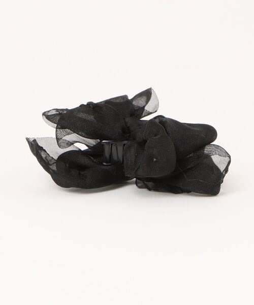 flower(フラワー)の「エアリーシュシュクリップ(バレッタ/ヘアクリップ・レディース・ブラック/アイボリー・FREE)」の10枚目の写真