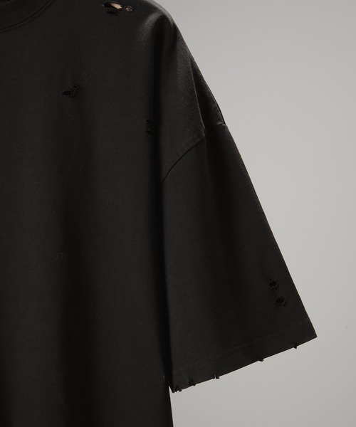 セール】【Alfred Alex】ヴィンテージダメージ加工ビッグTシャツ