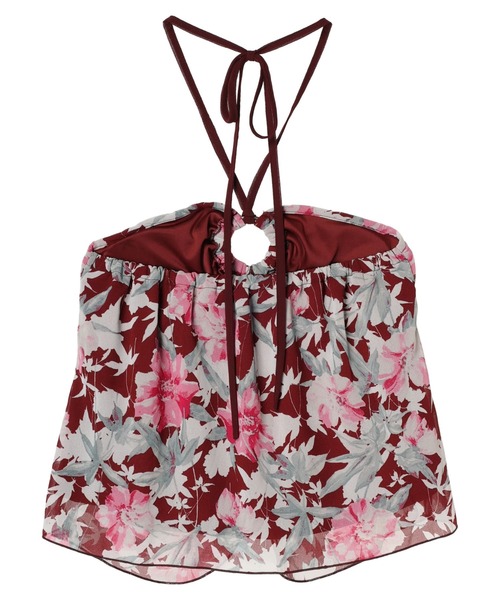 DURAS（デュラス）の「Floral halter neck（チューブトップ・レディース・レッド/ブラック・FREE）」の8枚目の写真