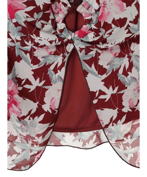 DURAS（デュラス）の「Floral halter neck（チューブトップ・レディース・レッド/ブラック・FREE）」の9枚目の写真